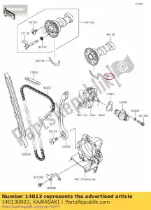 kawasaki 140130003 01 ring-position - Bottom side