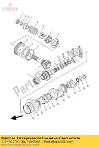 yamaha 1J746129Y100 spacer, expansion - Bottom side