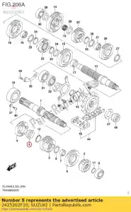 suzuki 2425202F10 bush, pi?ty nap?d - Dół