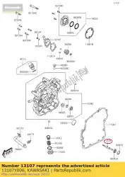 Here you can order the shaft,water pump kvf300ccf from Kawasaki, with part number 13107Y006: