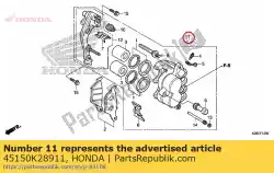 Tutaj możesz zamówić zespó? Zacisku., l. Fr. Od Honda , z numerem części 45150K28911: