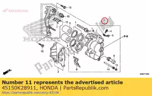 Honda 45150K28911 compasso de calibre, l. fr. - Lado inferior