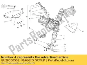 Piaggio Group GU29530562 tie rod - Bottom side