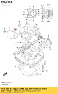 suzuki 1117744B01 anel-o - Lado inferior