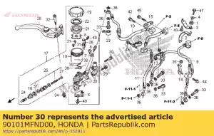 Honda 90101MFND00 ?ruba, ko?nierz, 6x32 - Dół