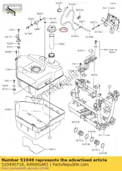 Aqui você pode pedir o tampa do tanque, combustível krf800aef em Kawasaki , com o número da peça 510490718: