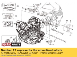 Aprilia AP9100505, Pignone z = 14, OEM: Aprilia AP9100505