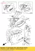 4TR241611000, Yamaha, embleem 1 yamaha xvs dragstar 650, Nieuw