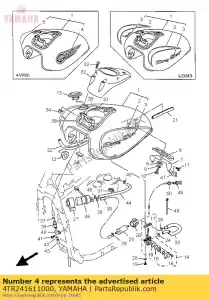 Yamaha 4TR241611000 emblema 1 - Lado inferior