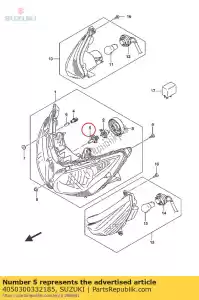 Suzuki 4050300332185 h7,55w, px26d - Lado inferior