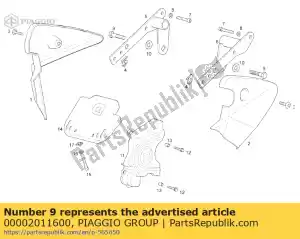 Piaggio Group 00002011600 screw m10 - Bottom side