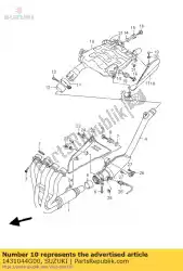 Qui puoi ordinare silenziatore di scarico da Suzuki , con numero parte 1431044G00: