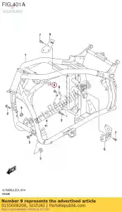 suzuki 015500820A parafuso - Lado inferior