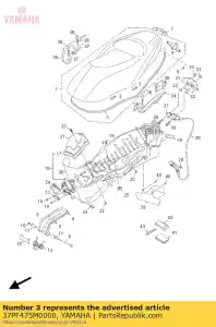 yamaha 37PF475M0000 seal - Bottom side