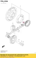 Here you can order the bolt,6x13 from Suzuki, with part number 0910006171: