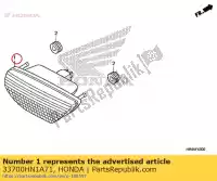 33700HN1A71, Honda, lichte montage, staart & stop honda  trx 250 300 400 420 500 520 700 2006 2007 2008 2009 2010 2011 2013 2017 2018 2019 2020, Nieuw