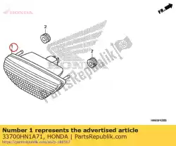 Qui puoi ordinare assy leggero., coda e stop da Honda , con numero parte 33700HN1A71: