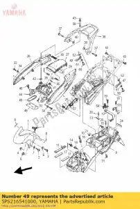 yamaha 5PS216541000 wire - Bottom side