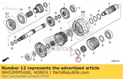 Aqui você pode pedir o arruela, impulso, 30x42x1 em Honda , com o número da peça 90453MM5000: