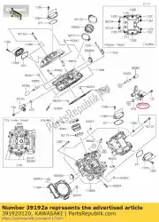 Ici, vous pouvez commander le pipe-eau, rr kvf750gcf auprès de Kawasaki , avec le numéro de pièce 391920120: