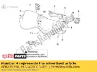 AP8239398, Piaggio Group, panel deski rozdzielczej. szary aprilia sr ho 0 50 2, Nowy