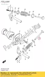 Ici, vous pouvez commander le échappement de soupape auprès de Suzuki , avec le numéro de pièce 1291202A00: