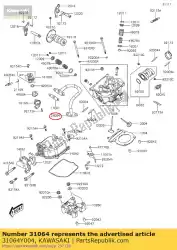 Ici, vous pouvez commander le pipe-comp auprès de Kawasaki , avec le numéro de pièce 31064Y004: