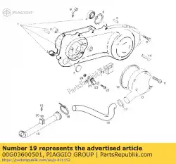 Qui puoi ordinare tubo rigido ent. Variad. Gp1 da Piaggio Group , con numero parte 00G03600501: