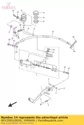 Ici, vous pouvez commander le bouchon, réservoir auprès de Yamaha , avec le numéro de pièce 4PX258520000: