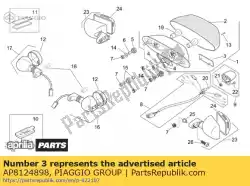 Tutaj możesz zamówić tylne ? Wiat? O odblaskowe-usa- od Piaggio Group , z numerem części AP8124898: