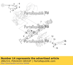 Aprilia 286214, Kickstart hendel cpl., OEM: Aprilia 286214