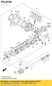 suzuki 2710048G20 yoke,universal - Bottom side