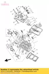 Ici, vous pouvez commander le guide, soupape d'échappement auprès de Yamaha , avec le numéro de pièce 3LD111341000: