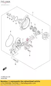 suzuki 1741240H00 connector - Bottom side