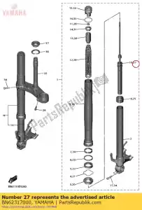 yamaha BN62317000 cylindre comp., fr - La partie au fond