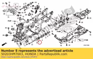 Honda 50203HM7003 dust seal, engine mountin - Bottom side