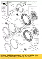 410250005, Kawasaki, aro, rr, 1,85x19 kawasaki kx  r m f kx250f 250 , Novo