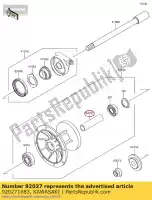 920271683, Kawasaki, collarín, freno delantero dr kl600-a1 kawasaki  kle klr kmx tengai 200 250 500 600 650 1985 1986 1987 1988 1989 1990 1991 1992 1993 1994 1995 1996 1997 1998 1999 2001 2002 2003 2004 2005 2006 2007 2017 2018, Nuevo