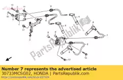 Here you can order the cord, high tension (3) from Honda, with part number 30733MCSG02: