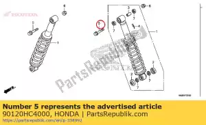 Honda 90120HC4000 bolt, flange, 10x50 - Bottom side