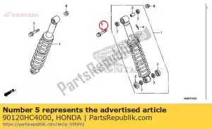 Honda 90120HC4000 bout, flens, 10x50 - Onderkant