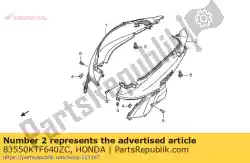 Here you can order the no description available at the moment from Honda, with part number 83550KTF640ZC: