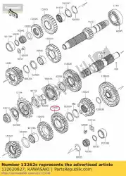 Here you can order the gear,output 3rd,32t from Kawasaki, with part number 132620827: