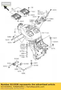 kawasaki 921920092 tubo, encaixe aswv zx1200-b3h - Lado inferior