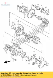 suzuki 3161417E00 pokrywa - Dół