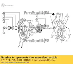 Qui puoi ordinare rondella da Piaggio Group , con numero parte 078783: