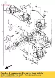Aqui você pode pedir o carburador assy em Yamaha , com o número da peça 3HE149000300: