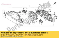 Tutaj możesz zamówić licznik komp., kombinacja od Honda , z numerem części 37110MCSG01: