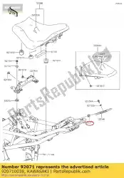 Here you can order the grommet from Kawasaki, with part number 920710038: