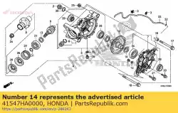 spacer h, ring gear (2. 24 van Honda, met onderdeel nummer 41547HA0000, bestel je hier online: